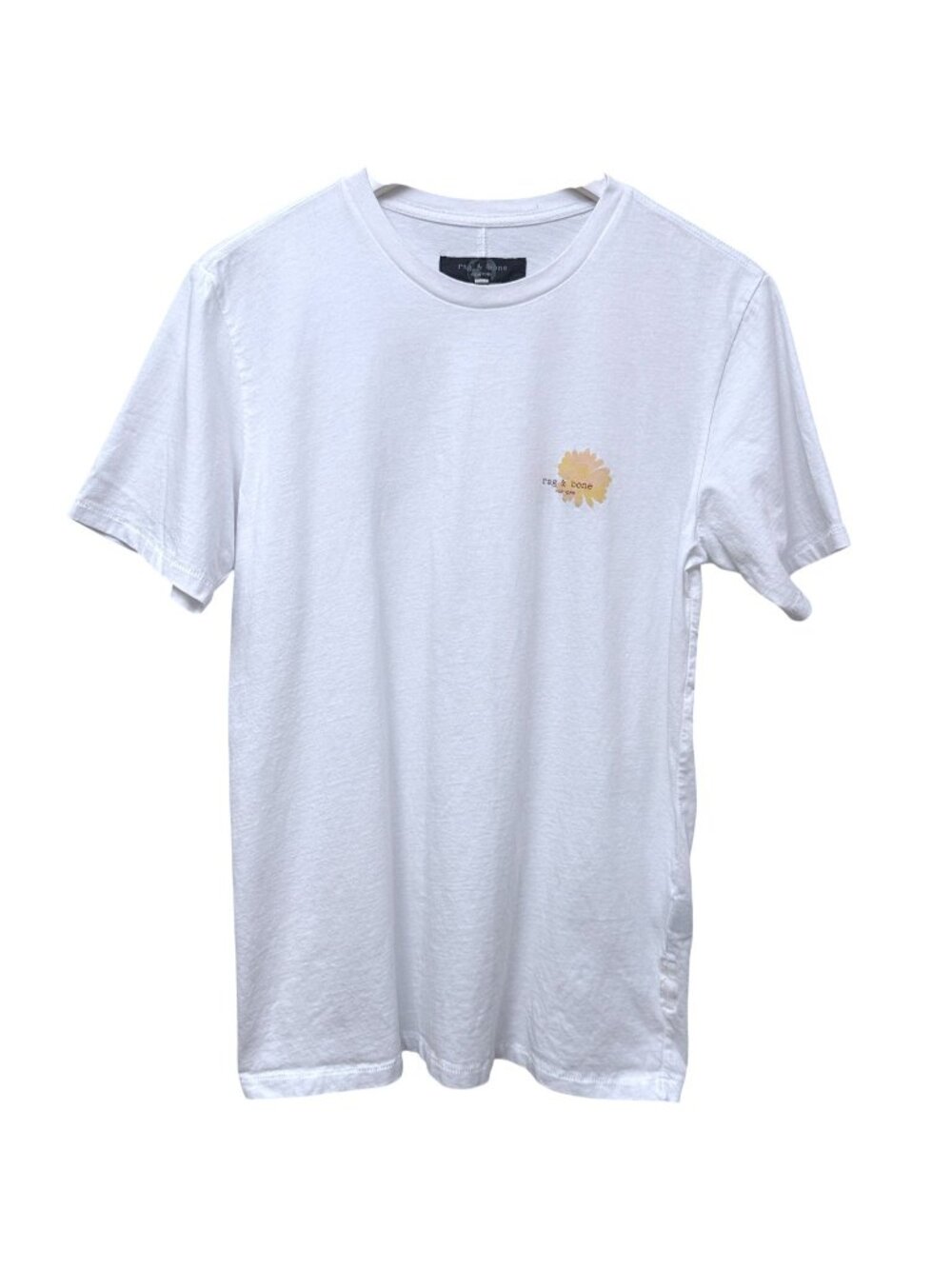 Rag & Bone White Tee Medium Organic Cotton Short Sleeve Fitted Tshirt Unisex